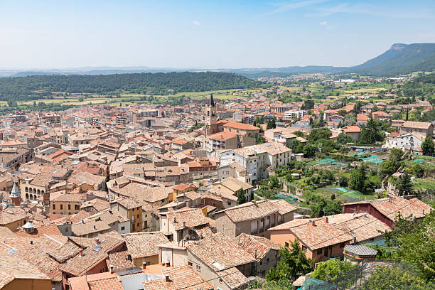 istock Berga city roofs, Barcelona's Mountain Village. 2220553225