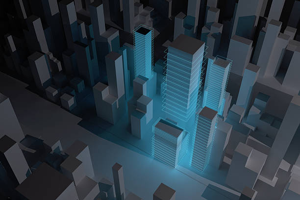 istock Layered Futures, Technology in abstract Urban Life 2220557925