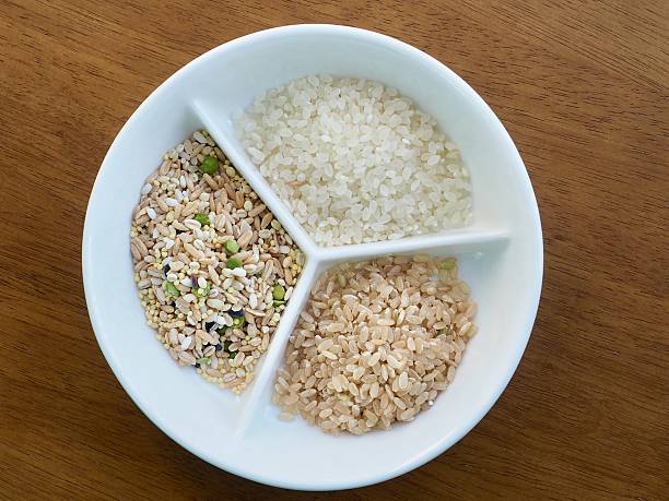 red rice texture using as Background. 