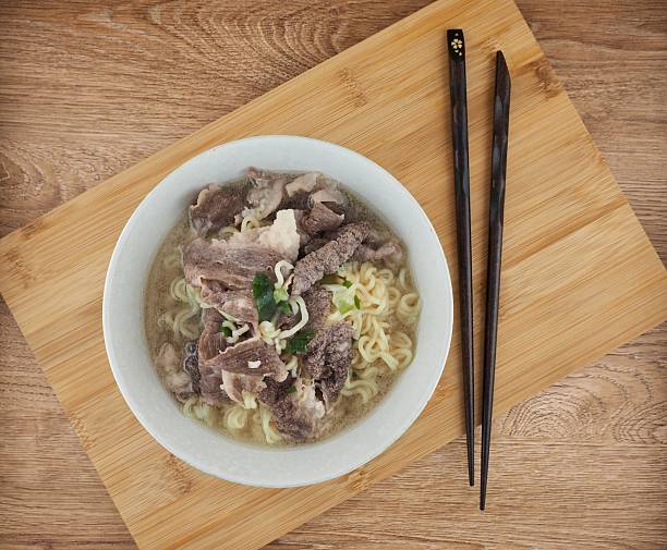 Asian food beef ramen, meal