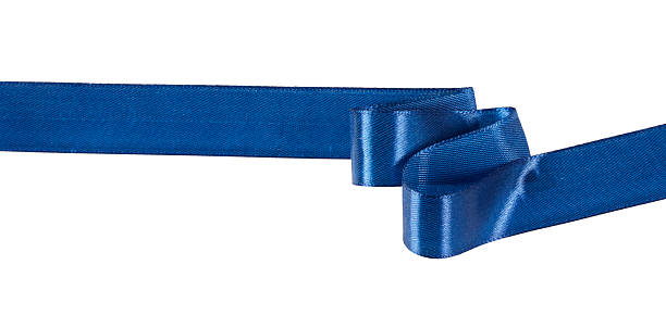 istock blue christmas silk satin ribbon band folded isolated on white 2220570604