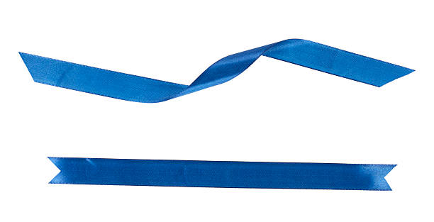 istock blue christmas silk satin ribbon band folded isolated on white 2220570621