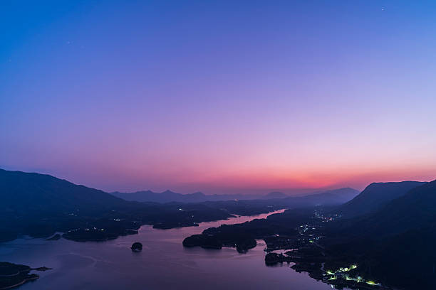 Beautiful sunrise scenery on the mountaintop