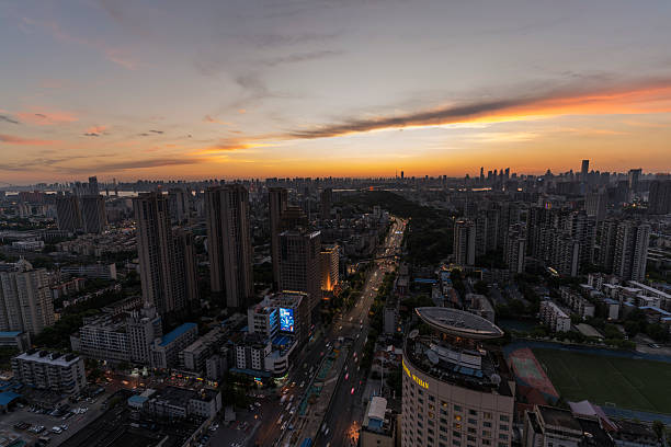 istock Beautiful Wuhan City Skyline Night Scene 2220574132