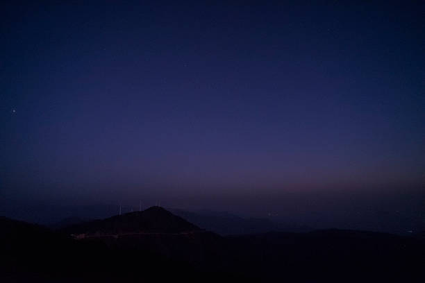 istock Beautiful sunrise scenery on the mountaintop 2220574559