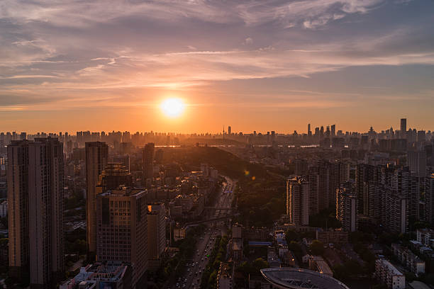 istock Beautiful Wuhan City Skyline Night Scene 2220574580