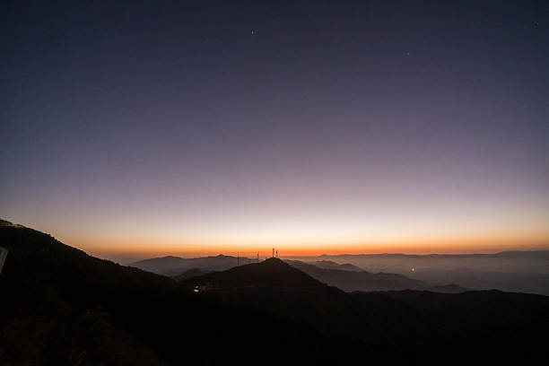 Beautiful sunrise scenery on the mountaintop