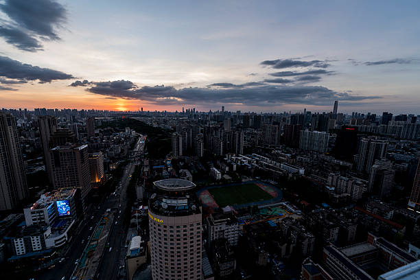 istock Beautiful Wuhan City Skyline Night Scene 2220574736