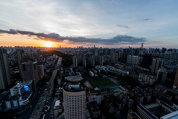 istock Beautiful Wuhan City Skyline Night Scene 2220574754