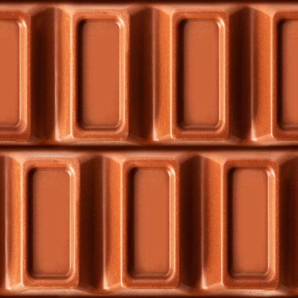 Chocolate Bar, Silver Foil, Yellow Background
