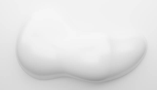 istock 3d abstract white fluid shape with smooth curves and glossy surface. Minimalist background for modern design, branding, cosmetic, product display, technology themes 2220587306