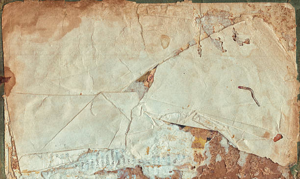 istock Vintage background of old ancient torn paper texture isolated 2220591440