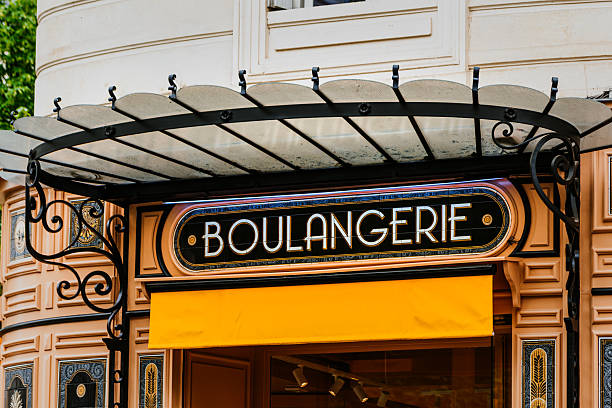 istock Elegant French Bakery Front Display with Vintage Design Elements in Paris 2220592187