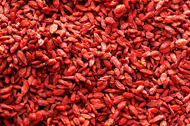Heap of dried goji berries