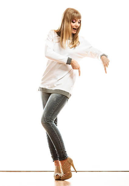 istock woman casual style showing copy space 2220600205