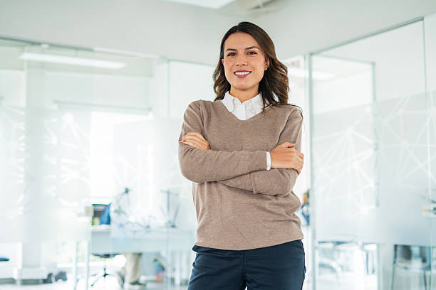 istock Confident businesswoman in modern office 2220603537