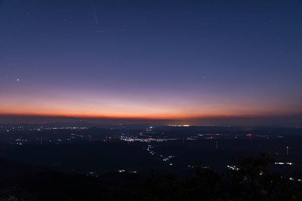 istock Beautiful night scenery at the mountaintop 2220607747