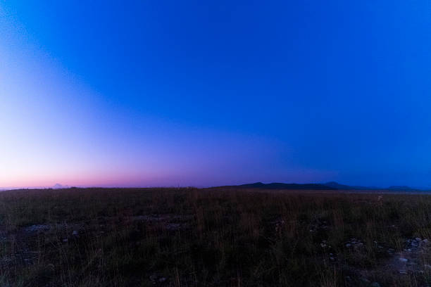 Beautiful desert dusk scenery