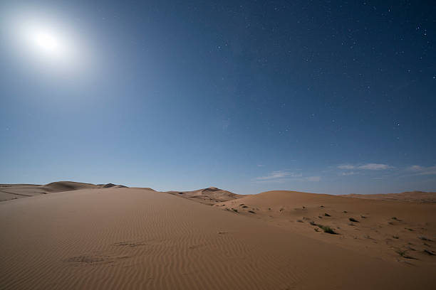 istock Beautiful moonlight on the desert at night 2220608528