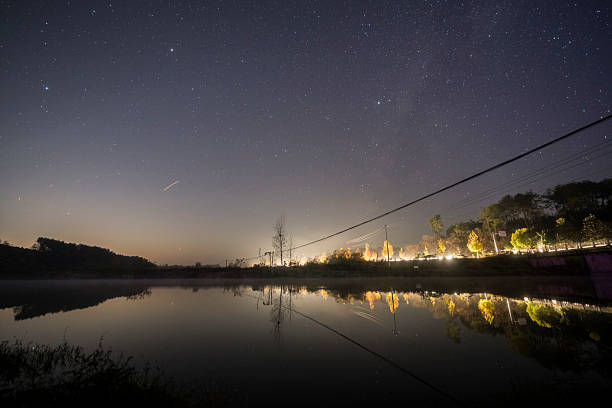 Beautiful night, mountaintop, starry sky, Milky Way
