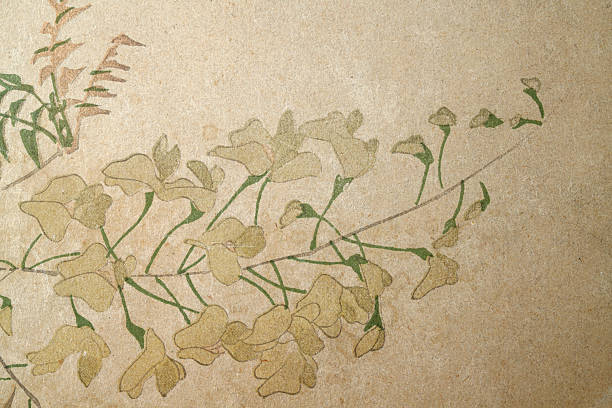 Japanese art, Floral pattern, Blossom, Vintage illustration 19th Century