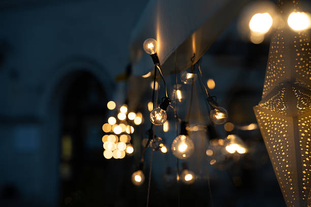 istock Yellow abstract bokeh Christmas lights 2220625868