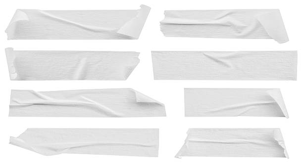 istock White adhesive paper tape isolated on white background 2220639542
