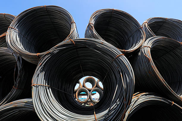 istock Bale of steel bar 2220640065