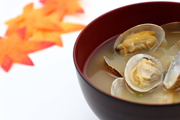 istock Warming Manila Clam Miso Soup, a heartwarming Japanese taste. 2220647846