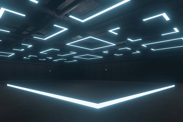 istock Empty hall exhibition centre.The backdrop for exhibition stands,booth,market,trade show.Conversation for activity,meeting.Arena for entertainment,event,sports.Indoor for Display,showroom.3d render. 2220652152