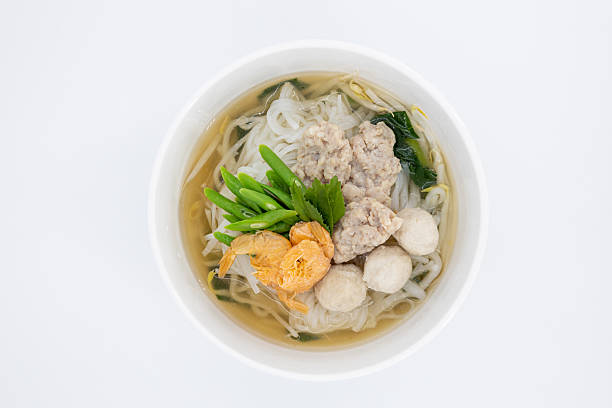 istock Sukhothai Noodle, Thai noodle soup with clear broth 2220655080
