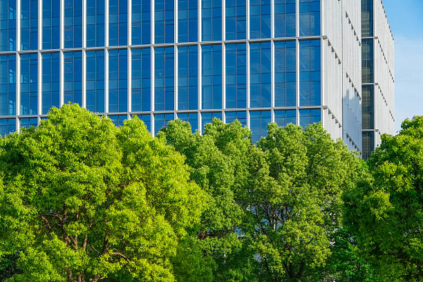 istock modern office building exterior in industrial area 2220662031