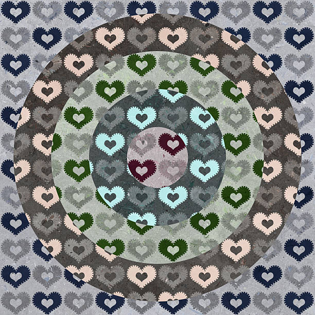 Simple heart pattern seamless. Marble and stone with colorful heart pattern design useful for textures and background.