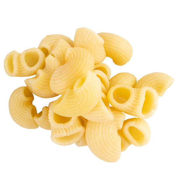 istock macaroni on white background pile food 2220673840