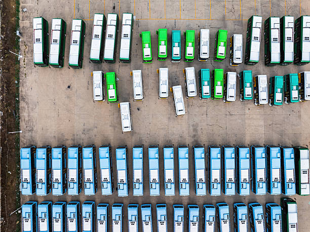 istock Newly produced new energy electric buses 2220674349