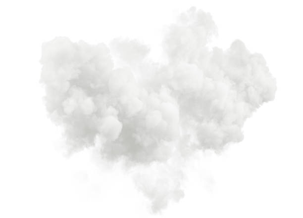 istock Realistic cumulus puffy clouds weather cut out white backgrounds 3d render 2220676700