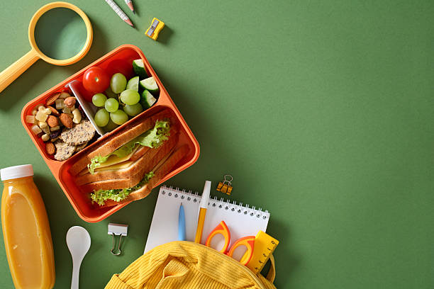istock Healthy school lunchbox with fresh food and snacks 2220677113