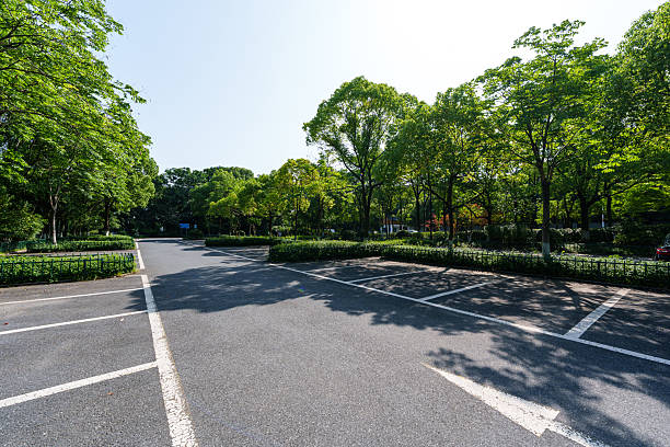 istock parking lot in city 2220683817