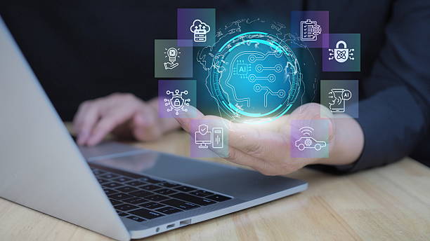 istock A futuristic AI-powered city featuring intelligent buildings, autonomous transportation, surveillance systems, and advanced data networks. This digital concept 2220687355