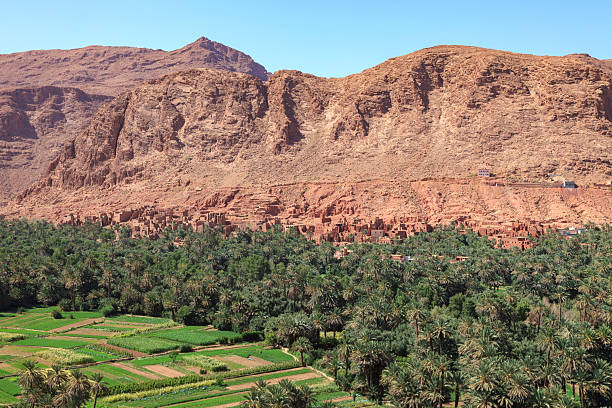 A traditional Berber village near Todra Gorge in the Tinghir region.