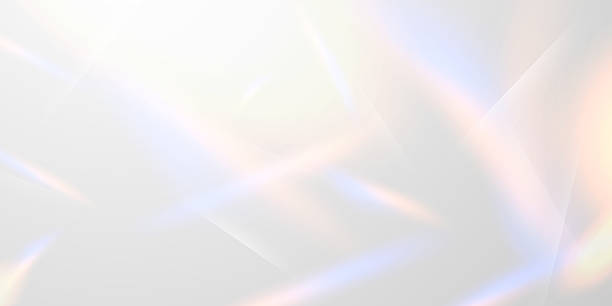 istock Light effect and zigzag ribbon falling from above on a beam of light, tinsel vector 2220699979