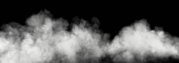 istock Smoke gas mystical realistic effect on black backgrounds 3d render 2220700839