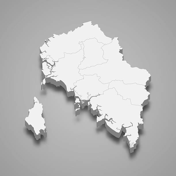 istock 3d map of Satun is a province of Thailand 2220700980