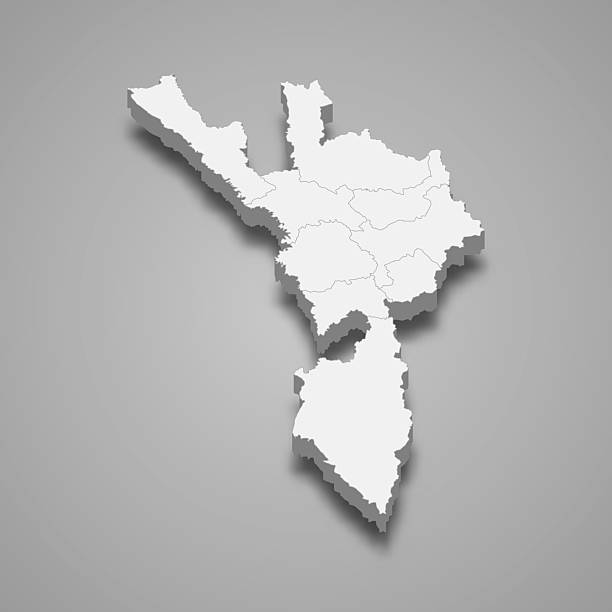 istock 3d map of Tak is a province of Thailand 2220700999