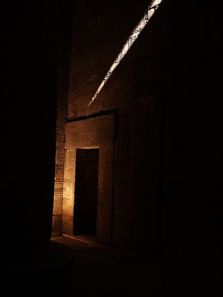 istock Mysterious door in a temple in  Egypt 2220704152