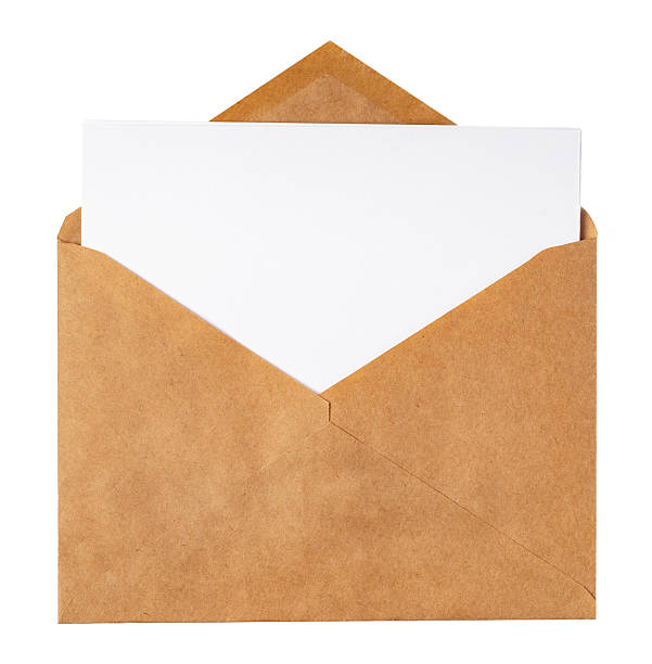 istock Recycled craft paper envelope isolated white background 2220715204