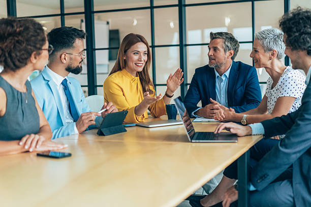 istock Business people on meeting in the office 2220720441