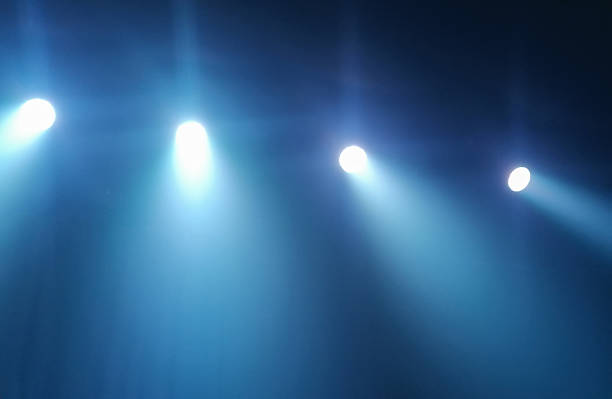 istock abstract dark blue background, which depicts streams of light. the concept of the show 2220720861
