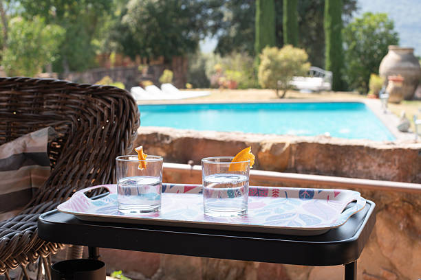 Sparkling Water with Orange Slices