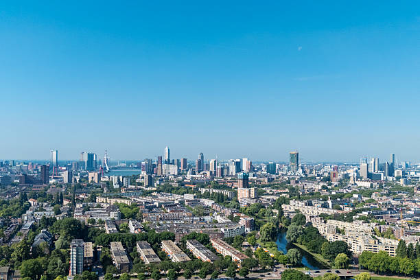 istock Rotterdam Skyline from a country mile 2220732650